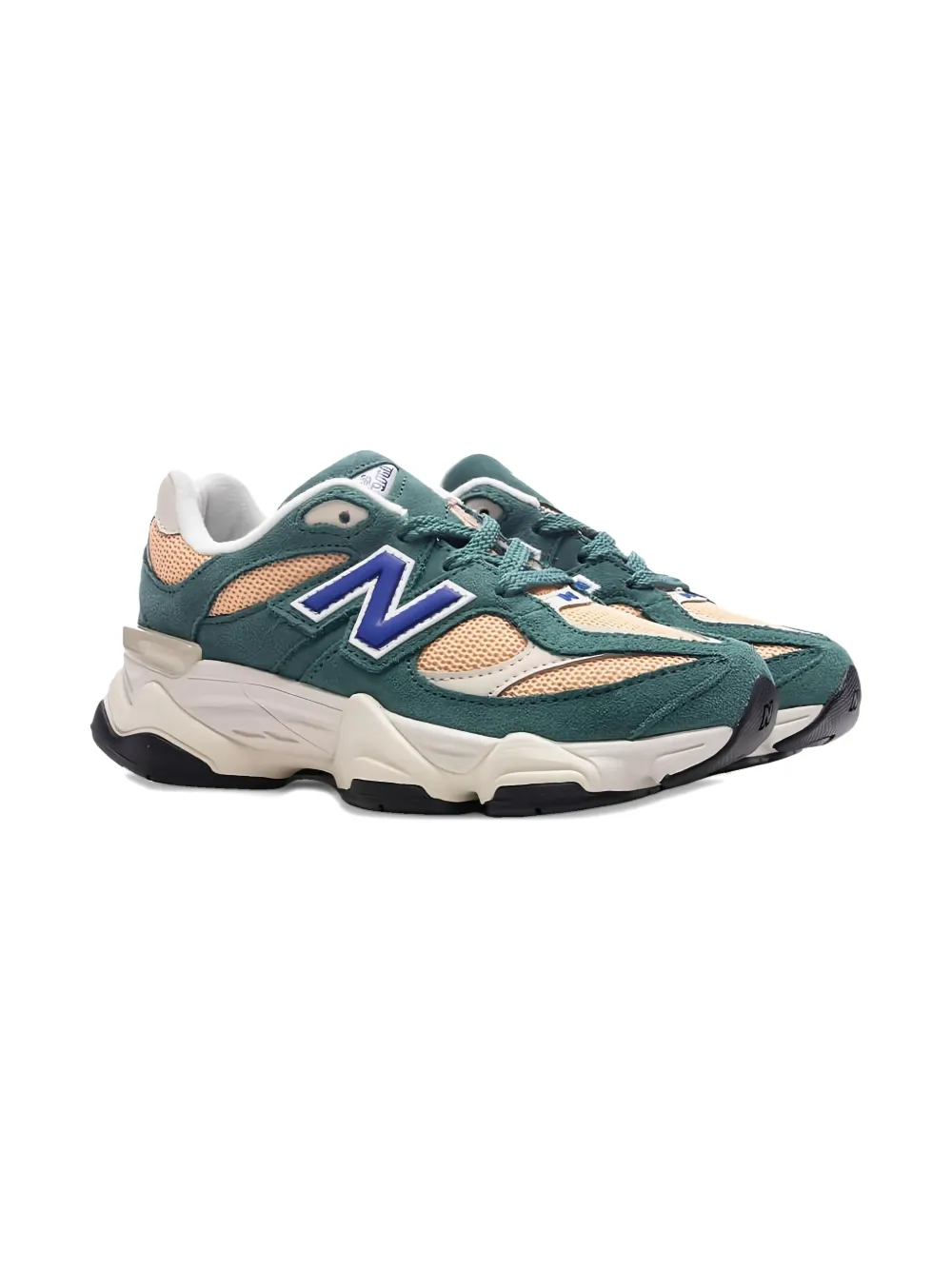 New Balance 9060 Suede Trainers In Green