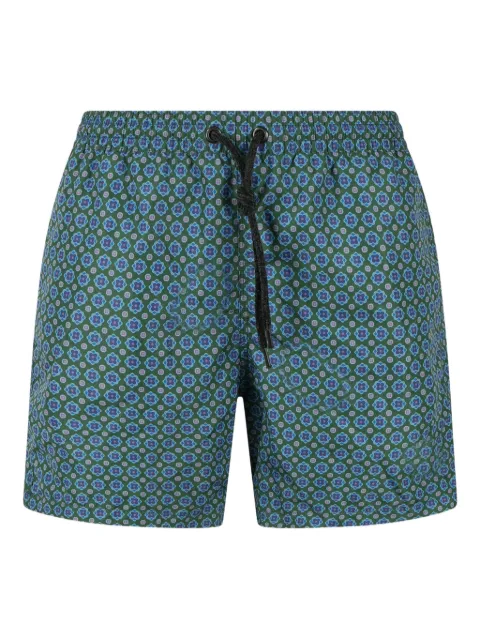 FOUR FASHIONED FRIENDS patterned swim shorts