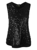 Herno sequinned top - Black