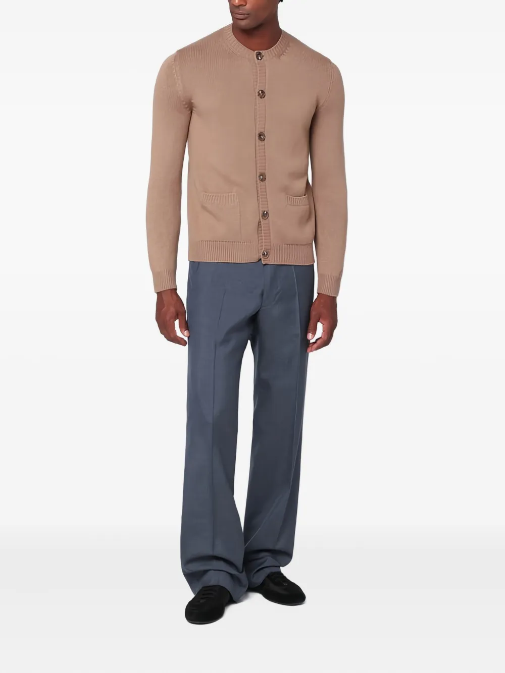 Prada Kasjmier vest met knopen Bruin