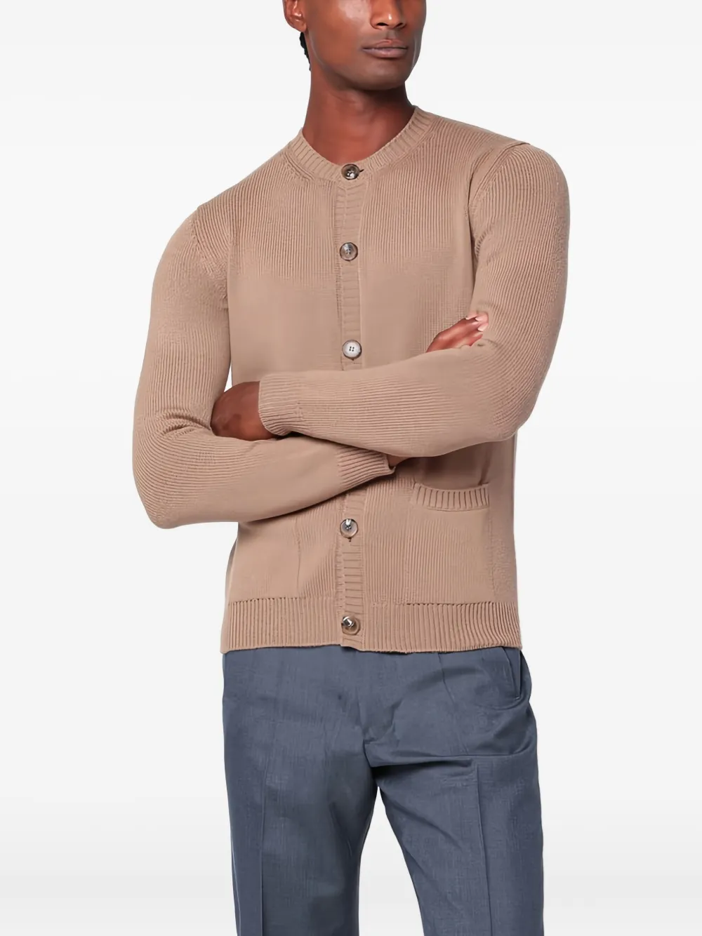 Prada Kasjmier vest met knopen Bruin