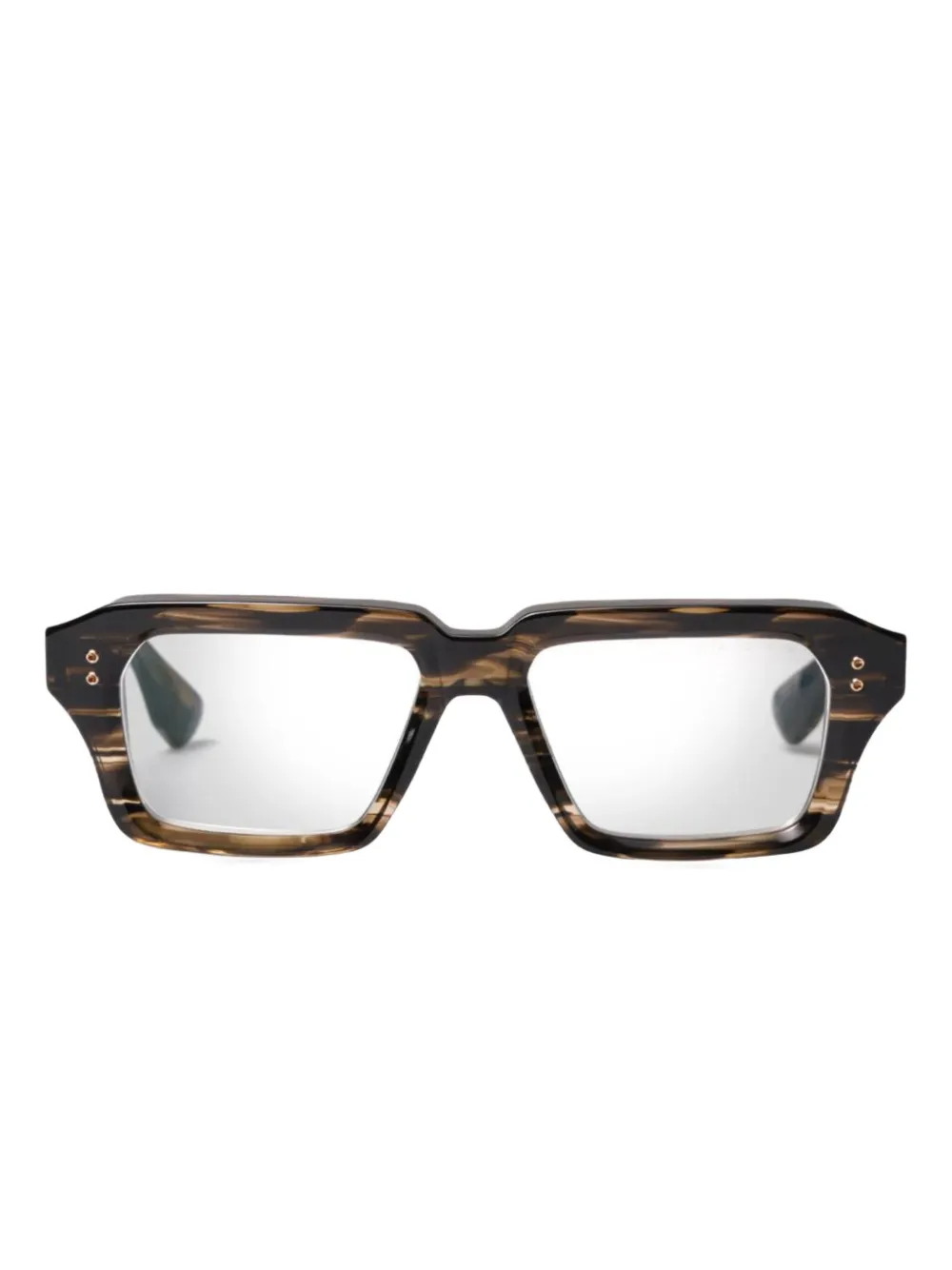 Dita Eyewear square-frame glasses - ブラウン Dita Eyewear square-frame glasses - ブラウン