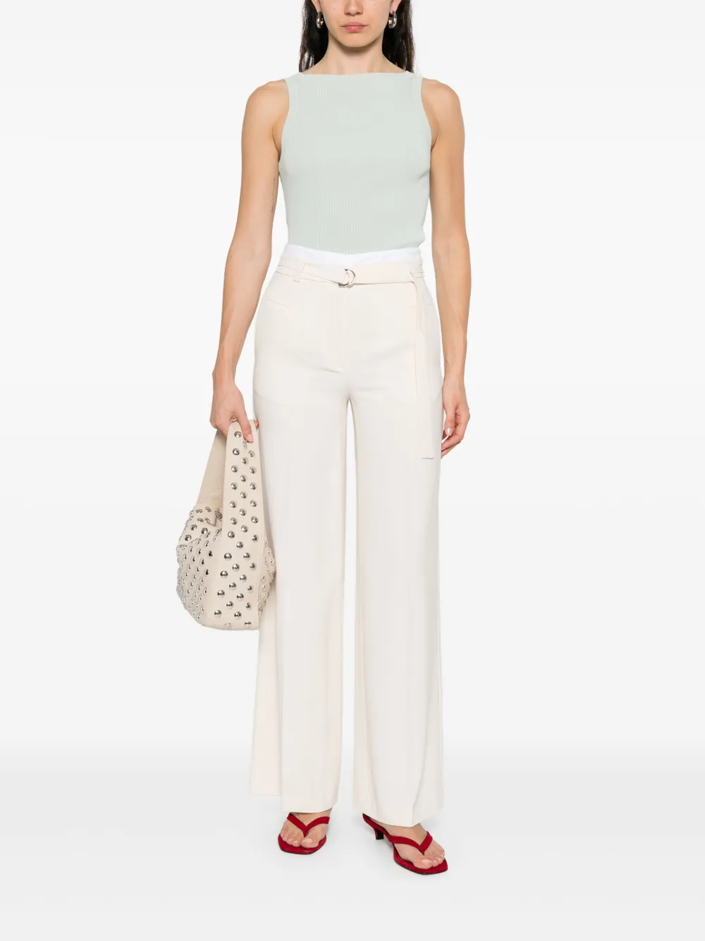 Liviana Conti Straight broek - Beige