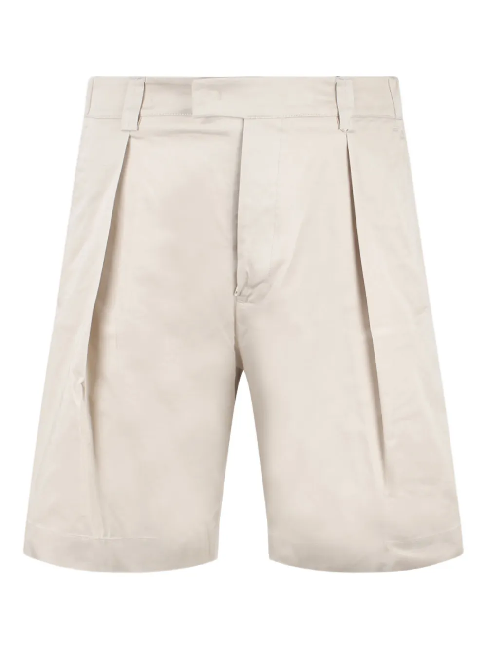 Low Brand pleated tailored shorts - ホワイト Low Brand pleated tailored shorts - ホワイト