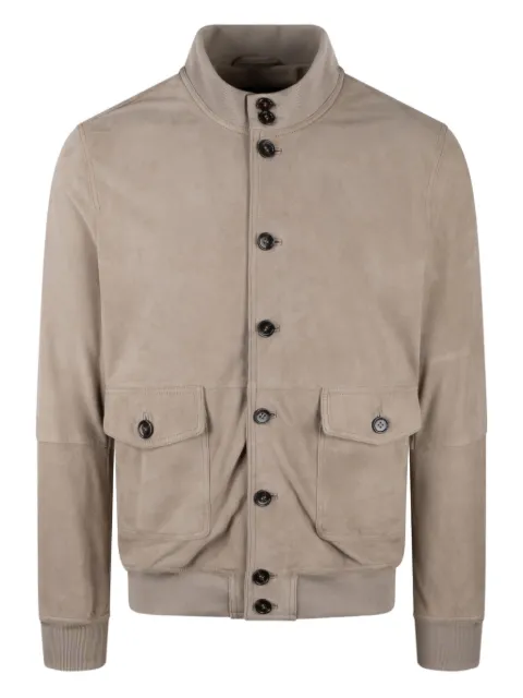 COLAMARINO suede bomber jacket