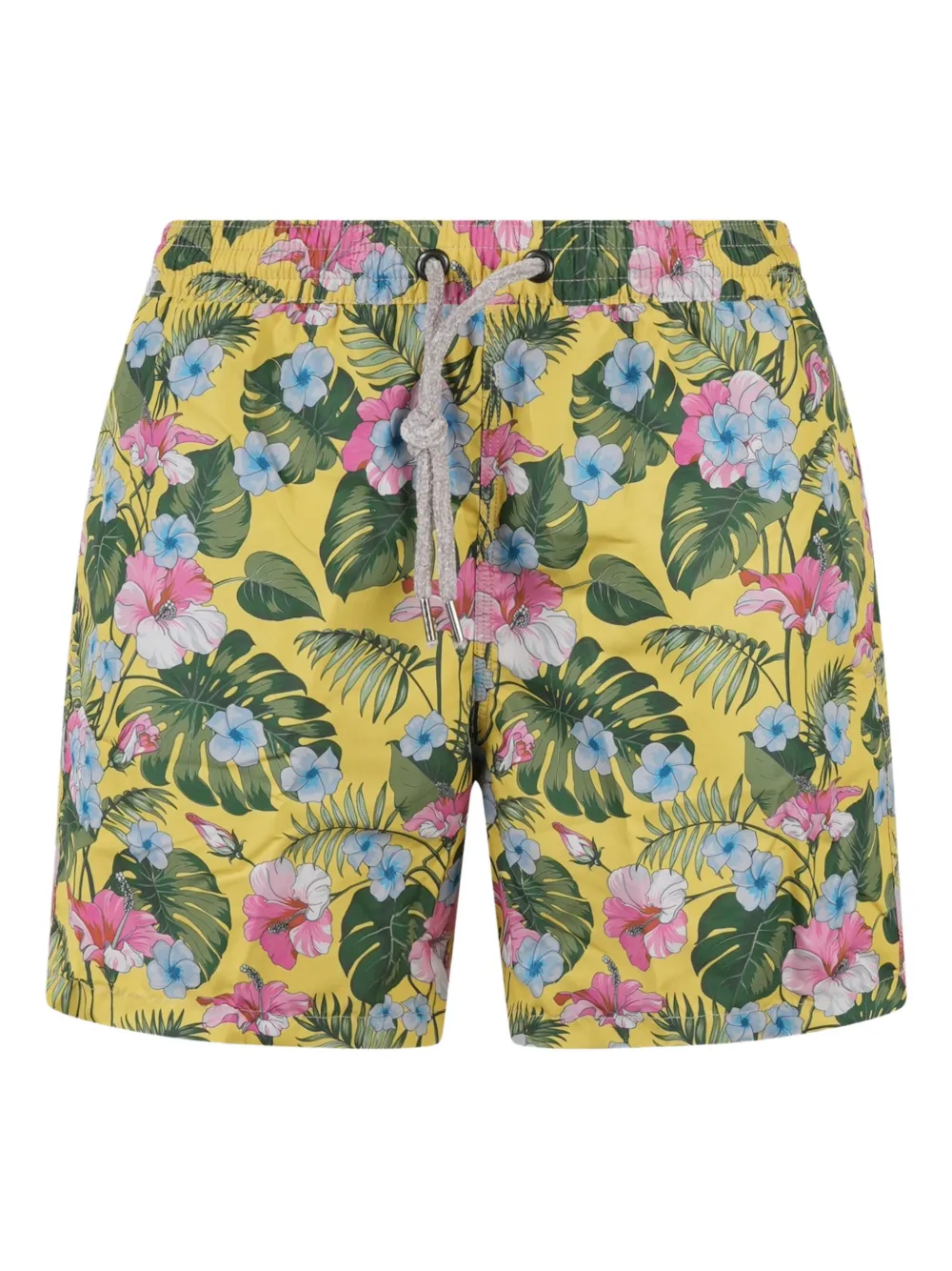floral-print swim shorts
