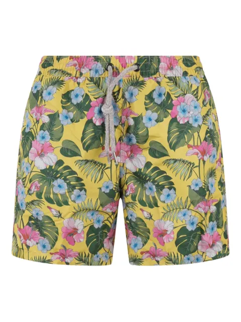 FOUR FASHIONED FRIENDS floral-print swim shorts