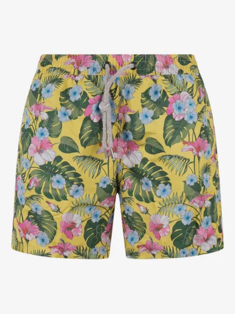 FOUR FASHIONED FRIENDS floral-print swim shorts