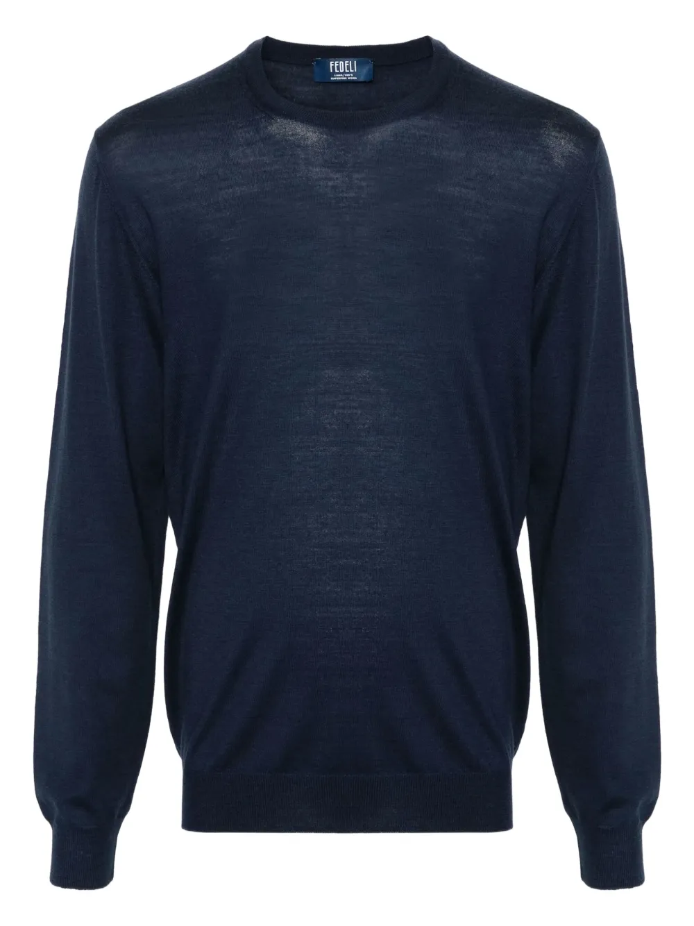 Fedeli Trui met ronde hals Blauw