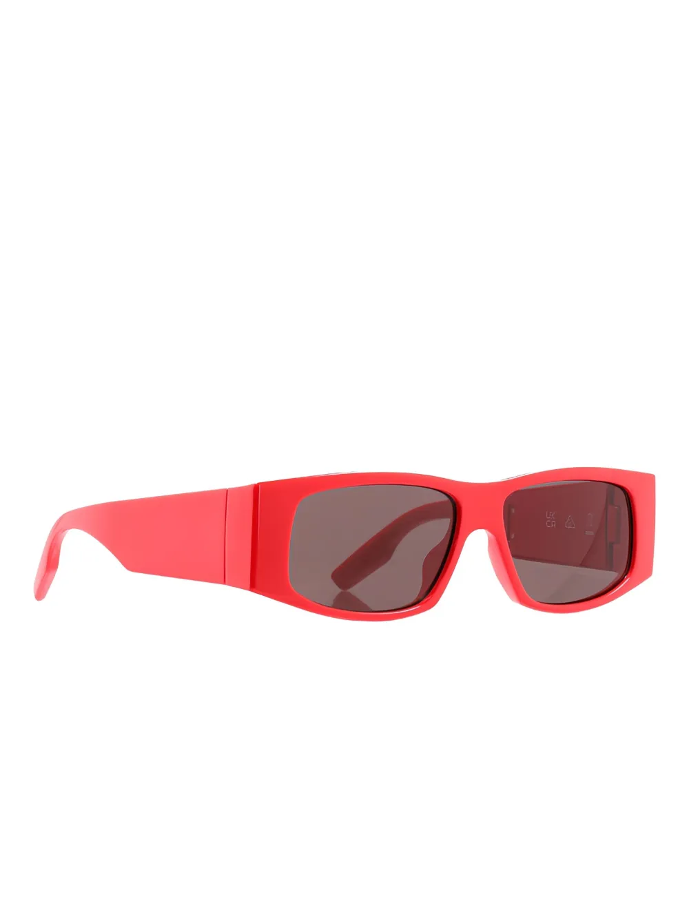 Balenciaga rectangle-frame sunglasses Rood