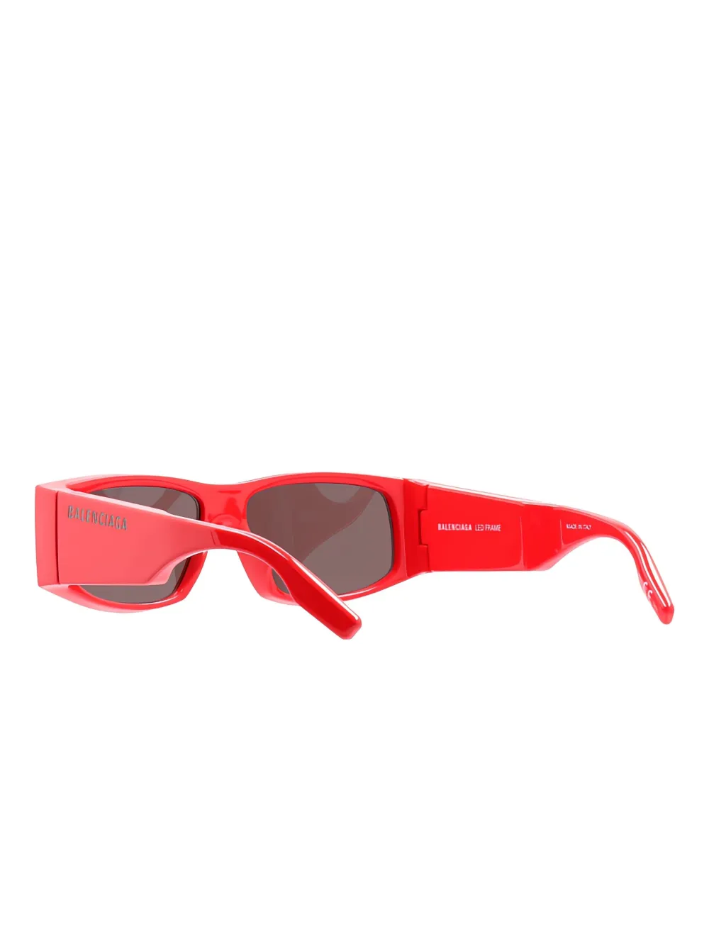 Balenciaga rectangle-frame sunglasses Rood