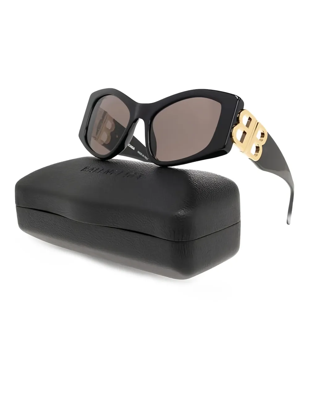 Balenciaga Eyewear Zonnebril met logo - Zwart