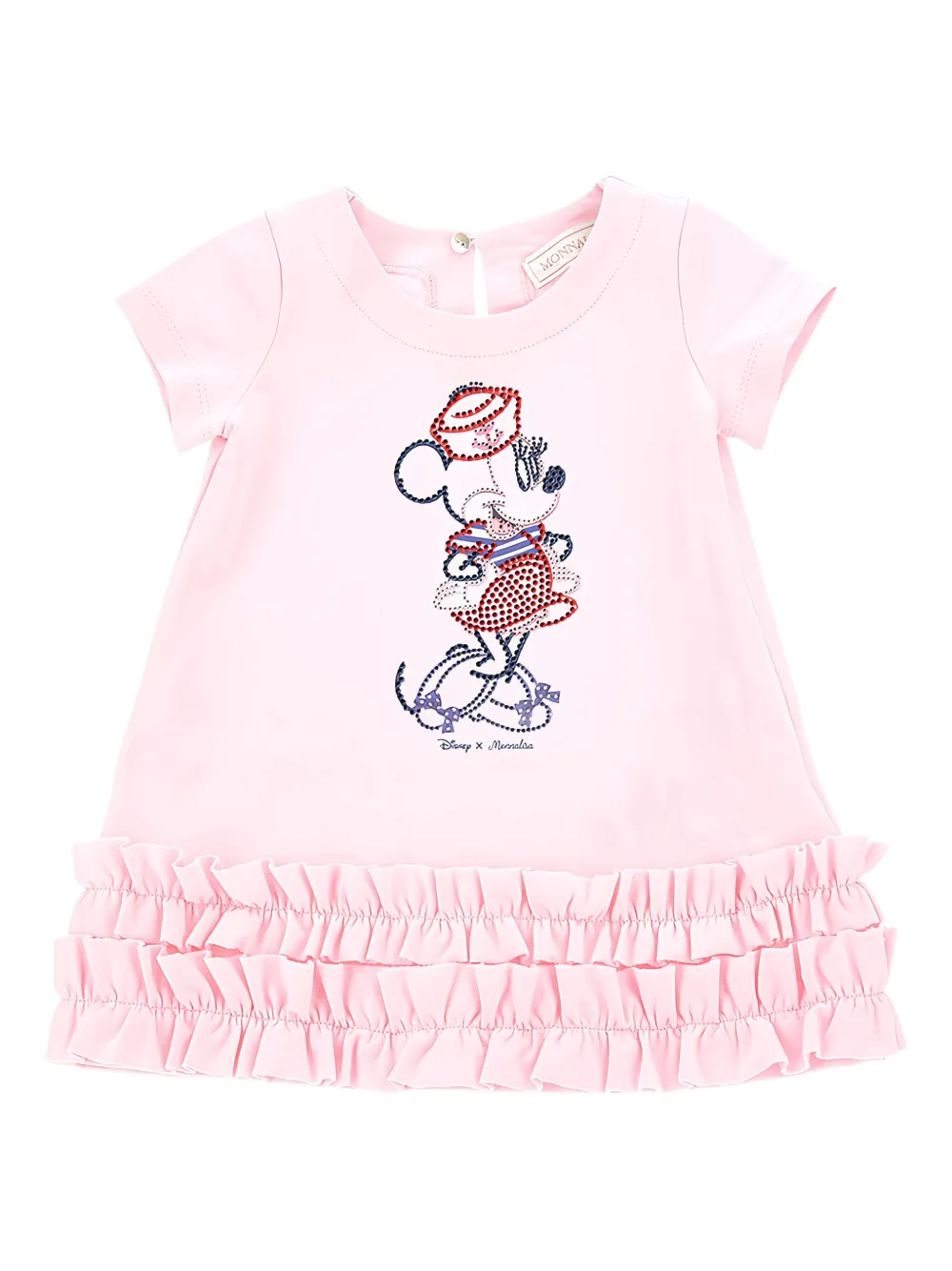 Monnalisa x Disney Minnie-embellished T-shirt dress - ピンク Monnalisa x Disney Minnie-embellished T-shirt dress - ピンク