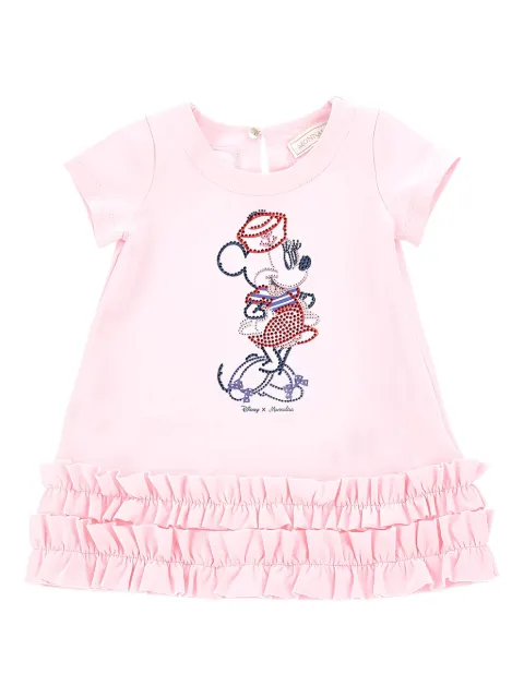 Monnalisa x Disney Minnie-embellished T-shirt dress