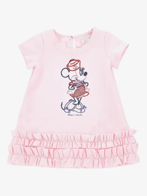 Monnalisa x Disney Minnie-embellished T-shirt dress