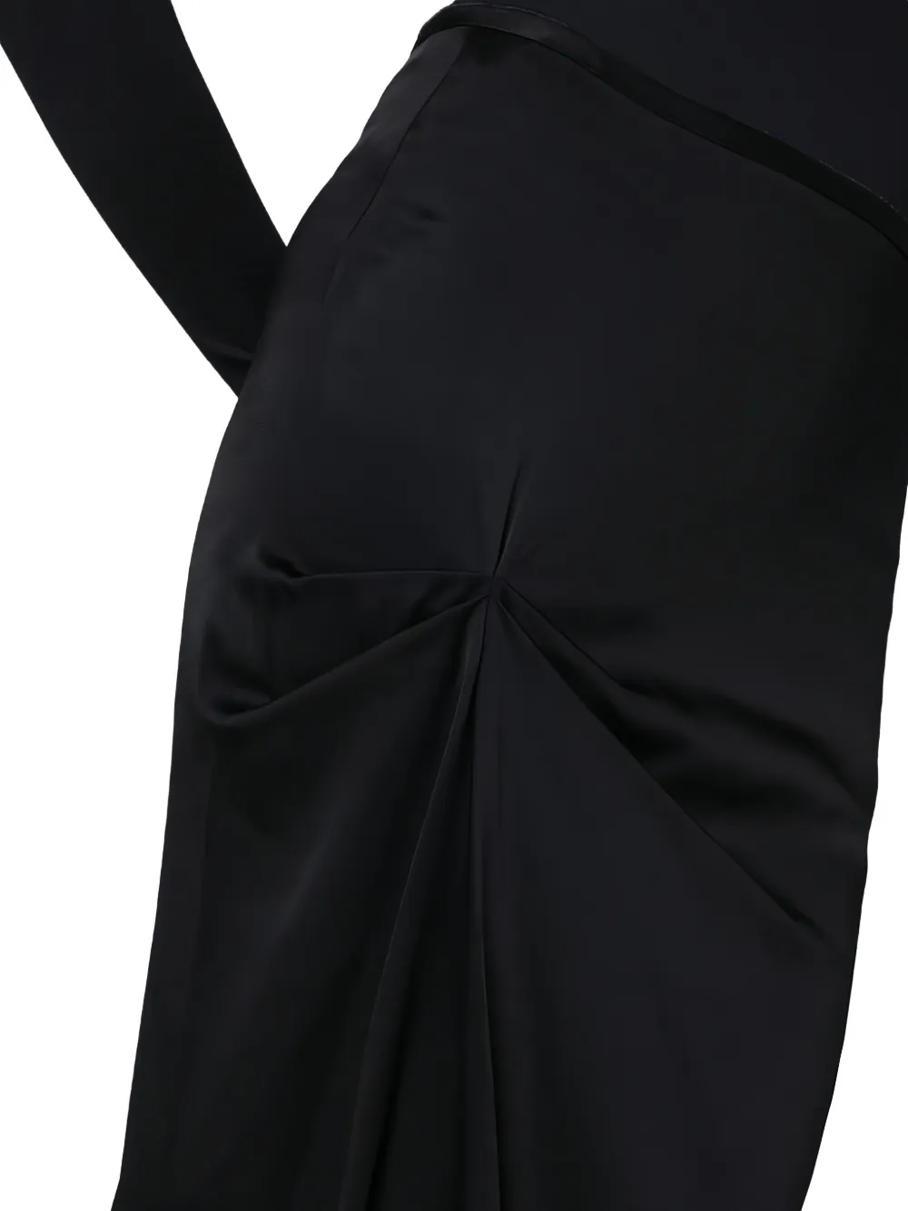 Victoria Beckham Gedrapeerde midi-rok Zwart