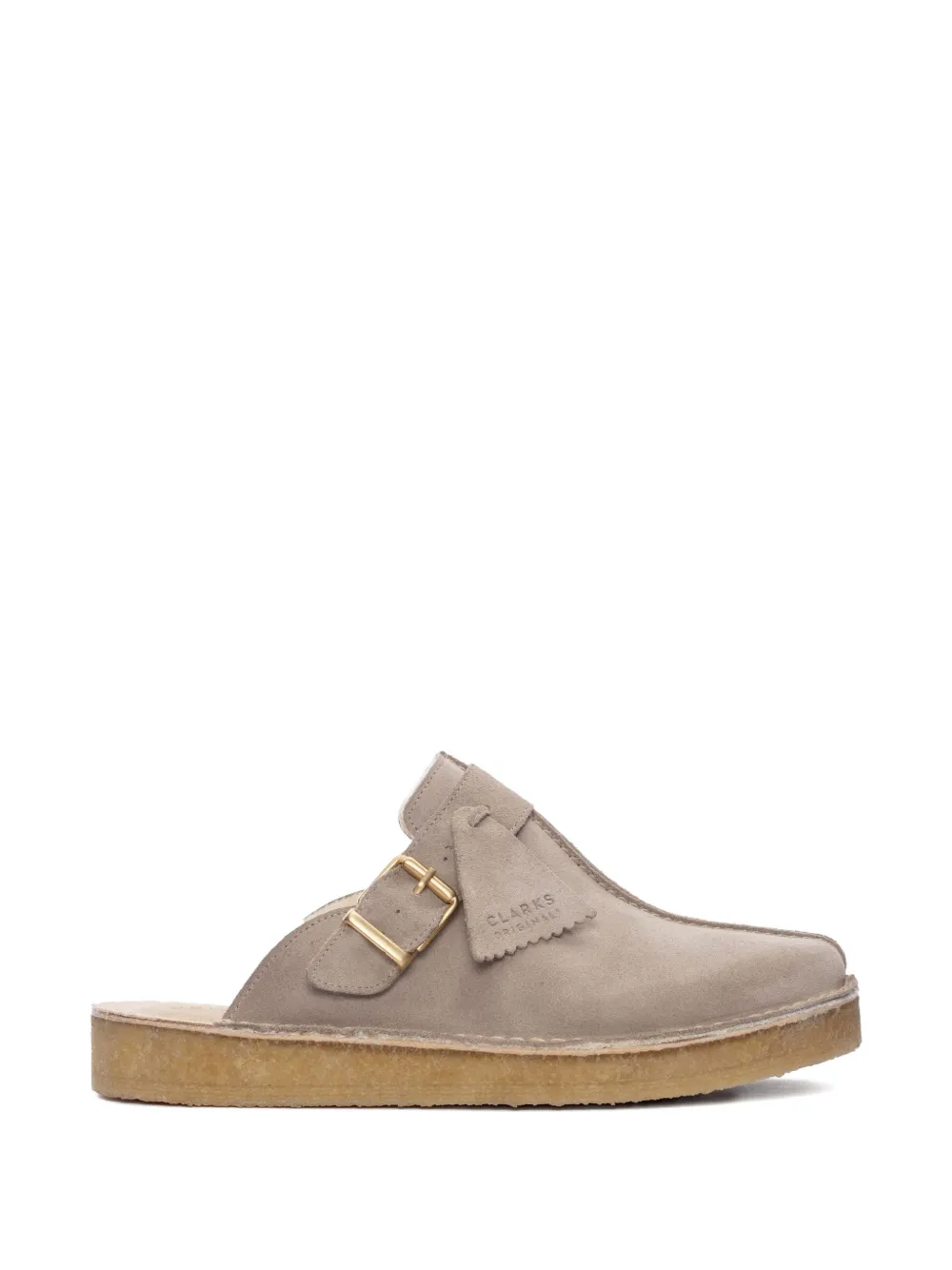 Clarks Originals Trek calf suede flat mules - Toni neutri