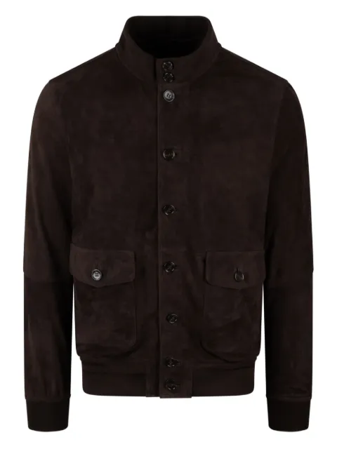 COLAMARINO suede bomber jacket