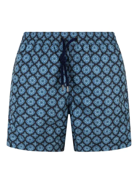FOUR FASHIONED FRIENDS printed swim shorts