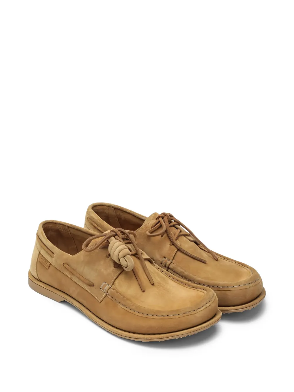 LOEWE x Paula's Ibiza tassel-detail suede loafers Neutrals
