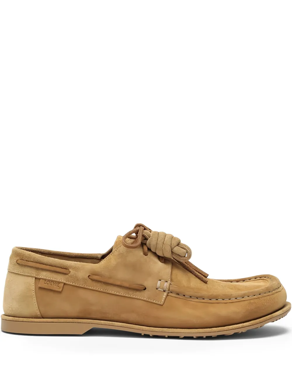 LOEWE x Paula's Ibiza tassel-detail suede loafers Neutrals
