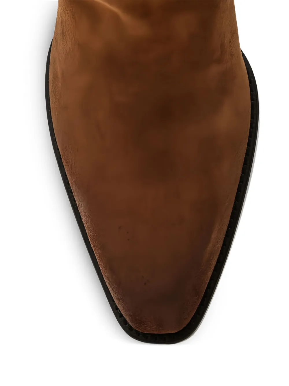 Paris Texas 35mm Hilda suede embroidered boots Brown