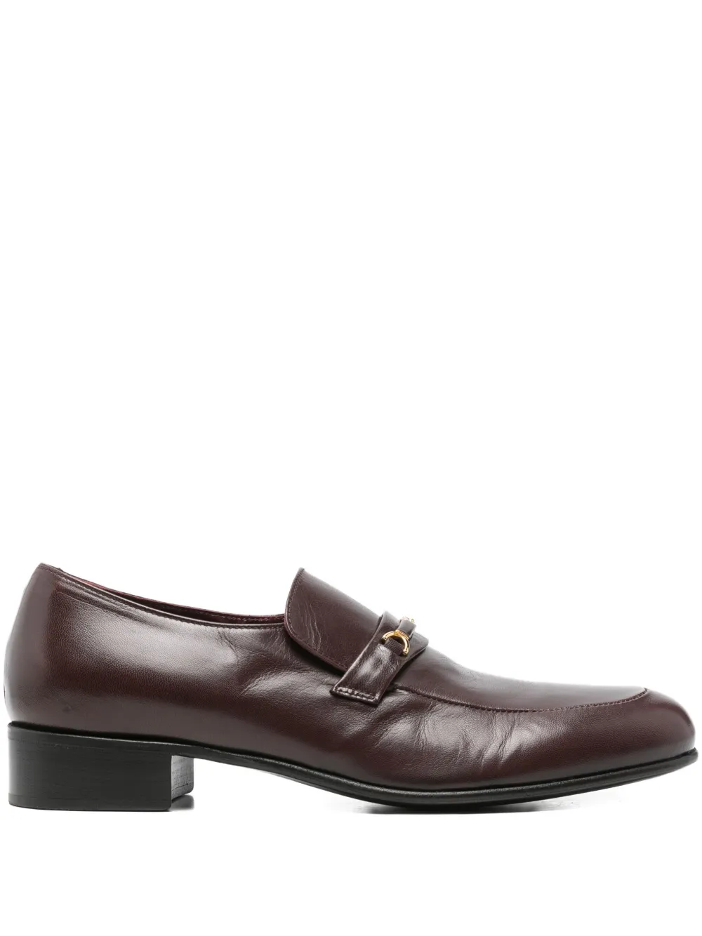 Husbands  horsebit-detail leather loafers | Red | Image 1