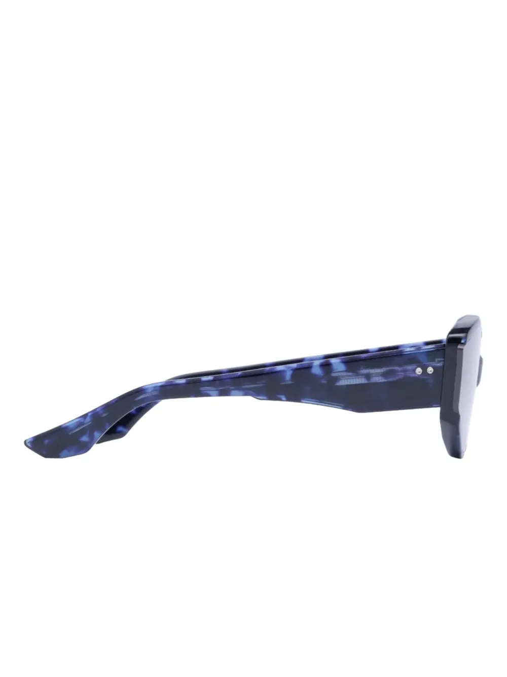 Geometric-Frame Tortoiseshell Sunglasses