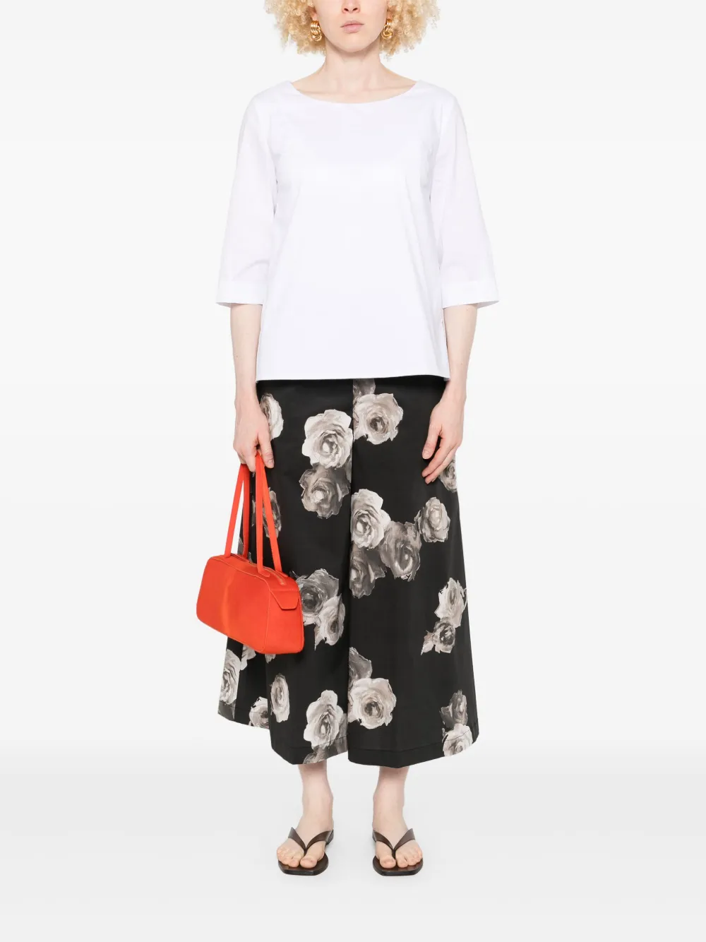 Liviana Conti Blouse met halve mouwen - Wit