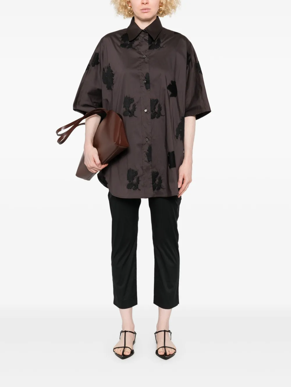 Liviana Conti Cropped broek - Zwart