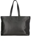 QUARZOVIVO leather tote bag - Black