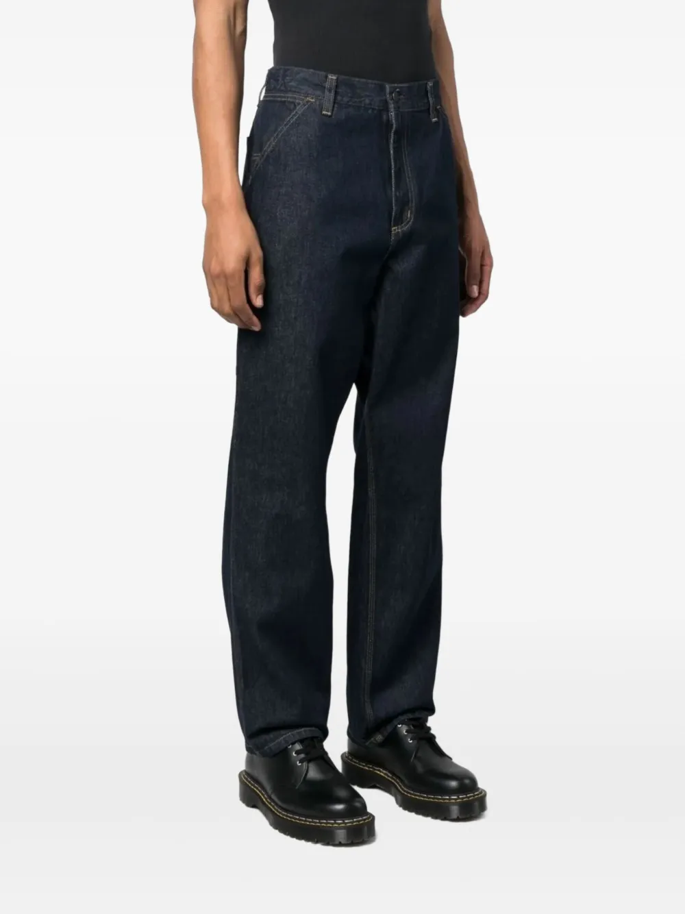 Carhartt WIP Jeans met wijde pijpen Blauw