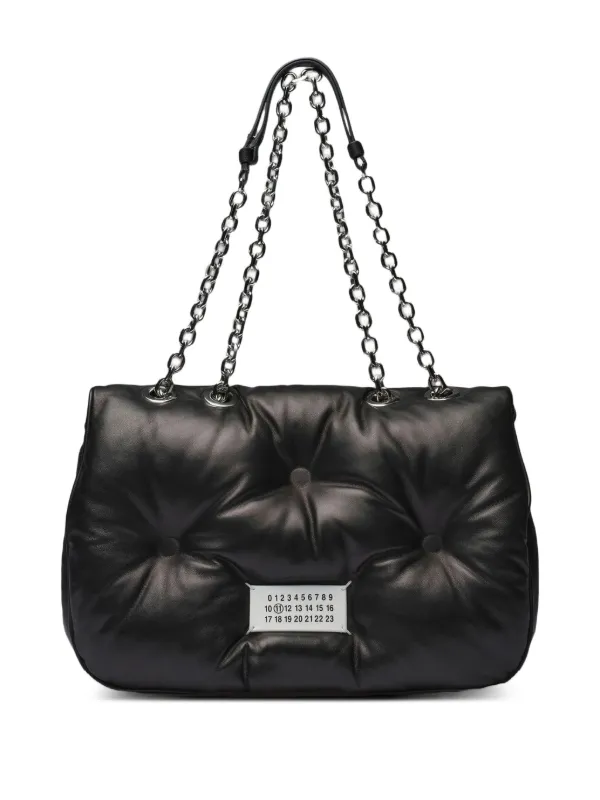 マルジェラ グラムスラムレザーショルダーバッグ ブラック Maison Margiela グラムスラム レザーショルダーバッグ M