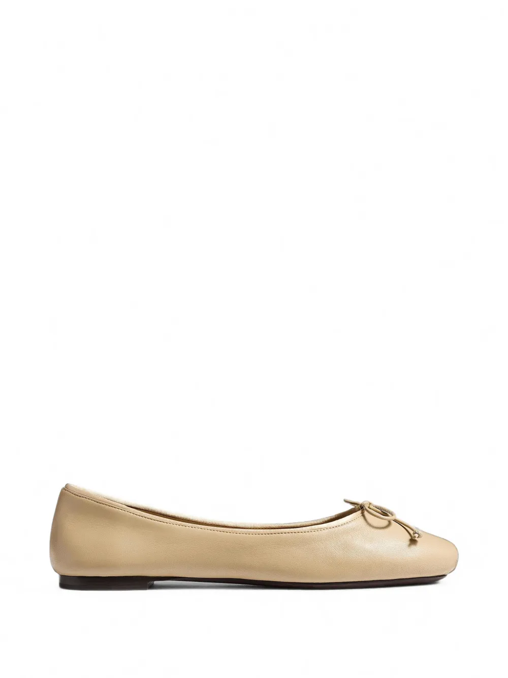KHAITE bow-detail ballet flats - Toni neutri