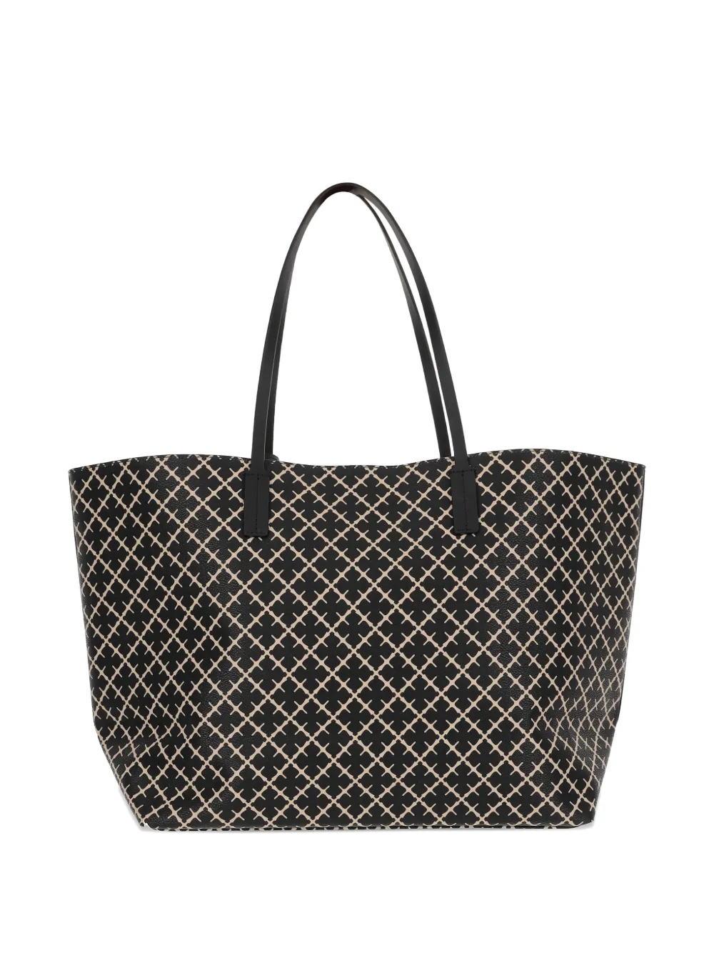 By Malene Birger Schoudertas met geometrische print - Zwart