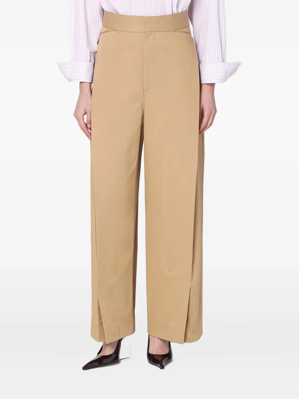 Victoria Beckham Broek met gelaagd effect Beige