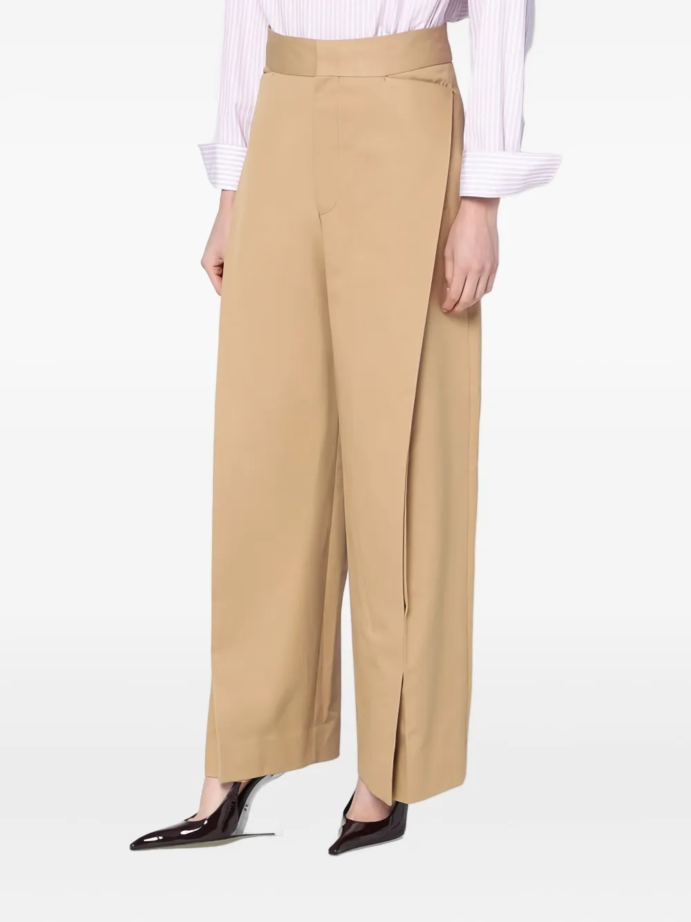 Victoria Beckham Broek met gelaagd effect Beige