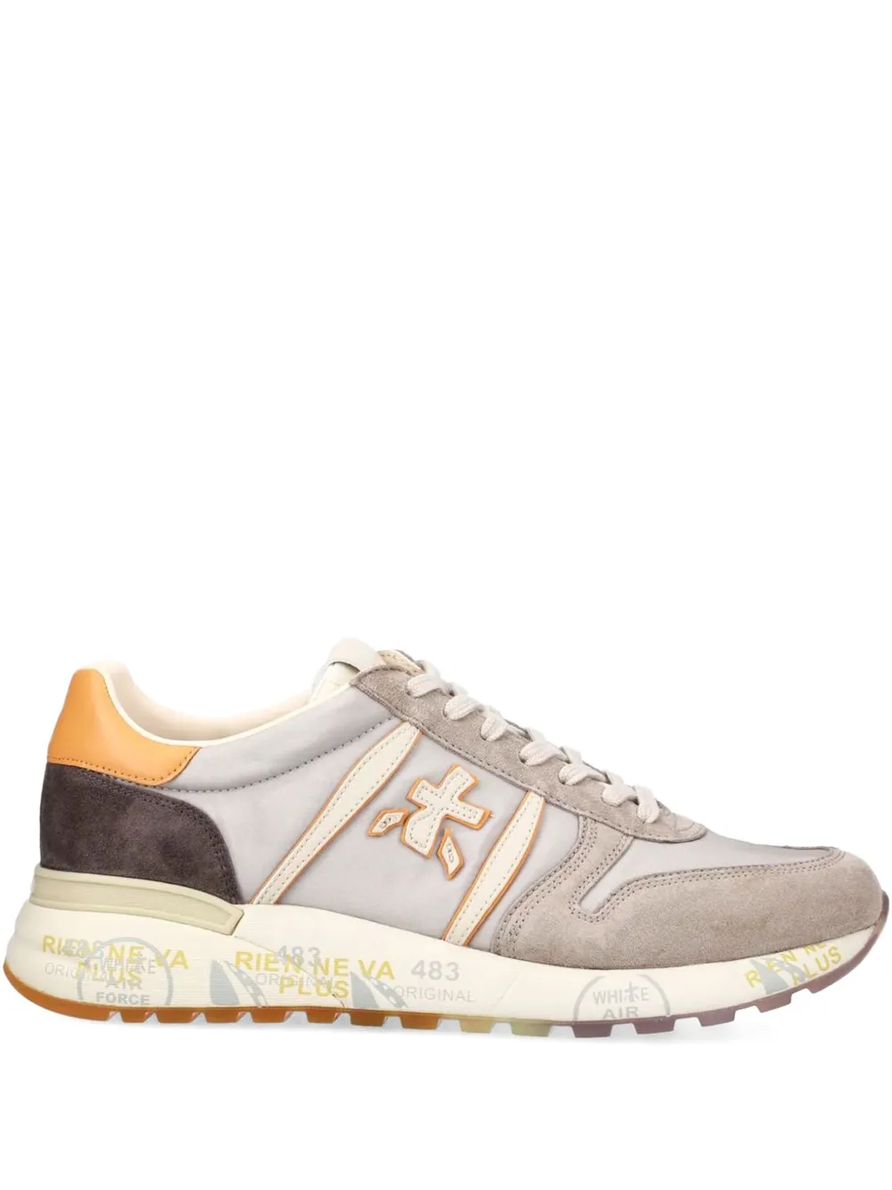 Premiata Lander 7202 lace-up suede sneakers | Neutrals | Image 1