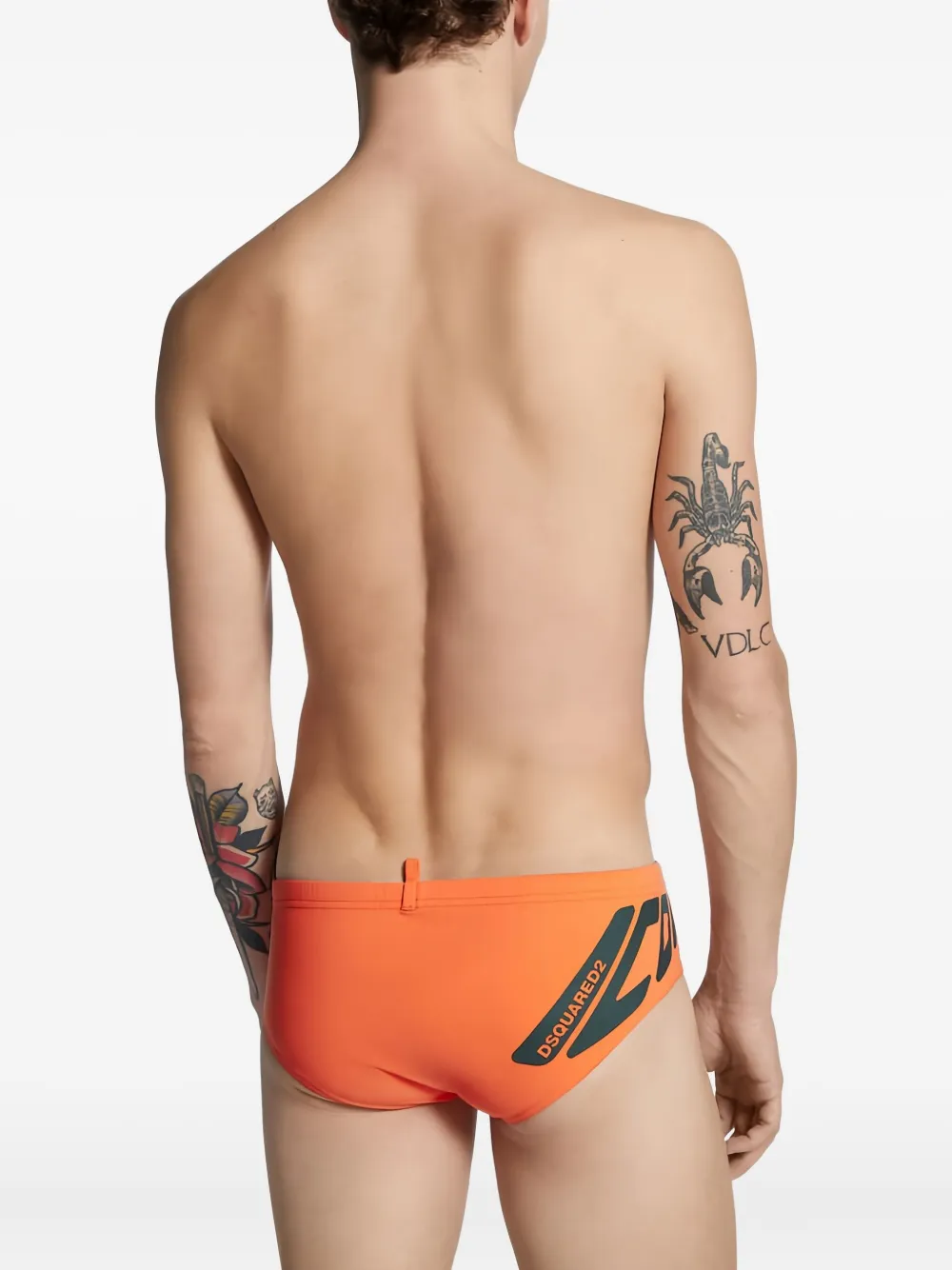 Dsquared2 Icon New Generation Swimming Trunks In Orange
