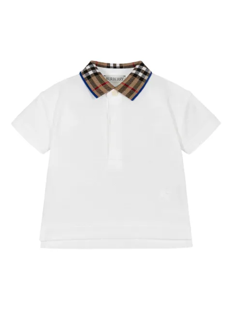 Burberry Kids folde-collar polo shirt