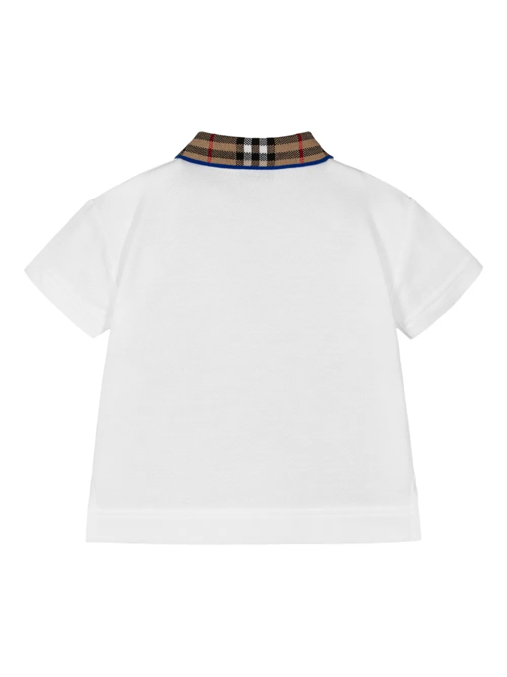 Burberry Kids Poloshirt met omgeslagen kraag - Wit