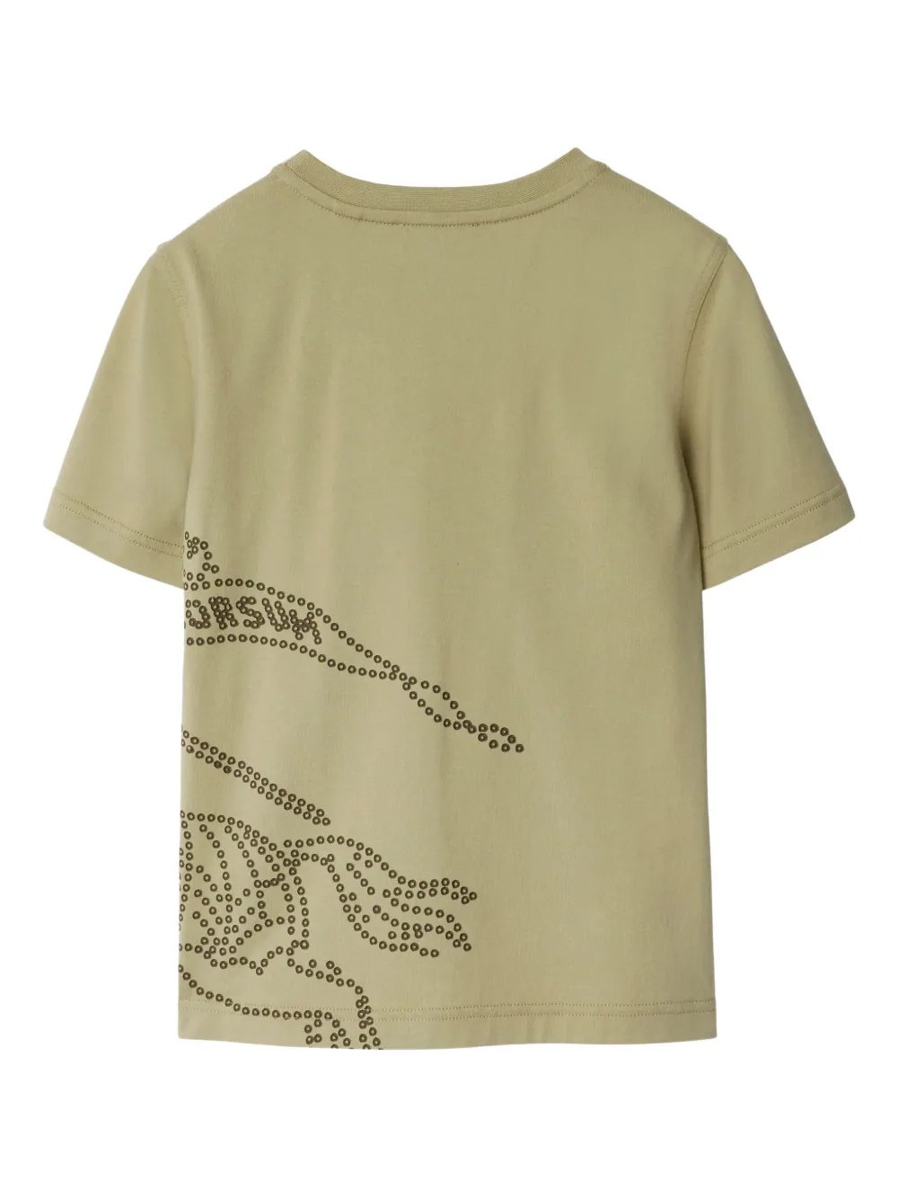 Burberry Kids EKD-print T-shirt Groen