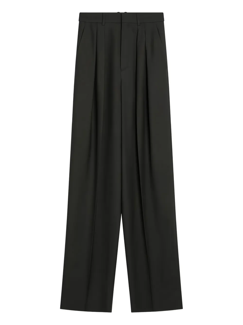 Saint Laurent Plissierte Hose - Grün