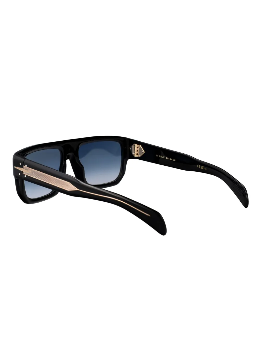 Eyewear by David Beckham Zonnebril met rechthoekig montuur Zwart