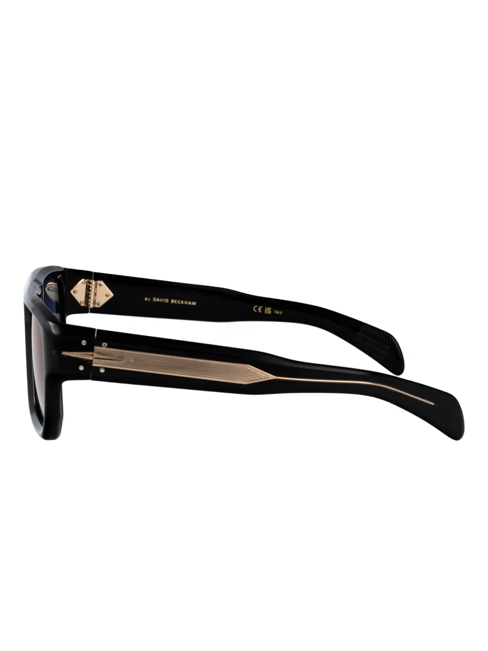 Eyewear by David Beckham Zonnebril met rechthoekig montuur Zwart