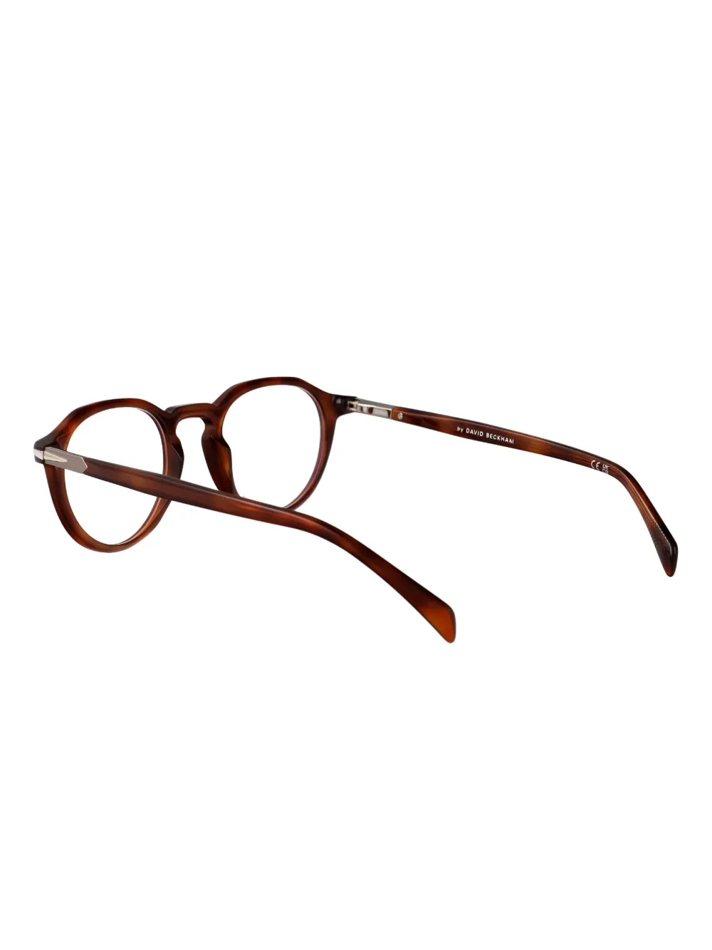  Eyewear By David Beckham Round-frame Glasses - Brown 