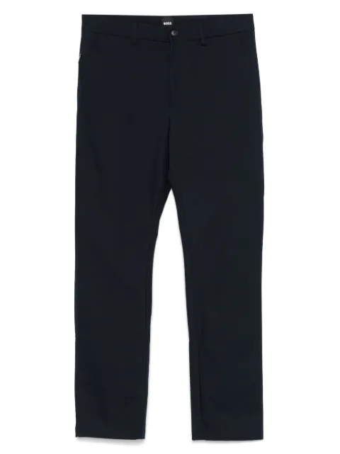BOSS cotton-blend straight-leg trousers