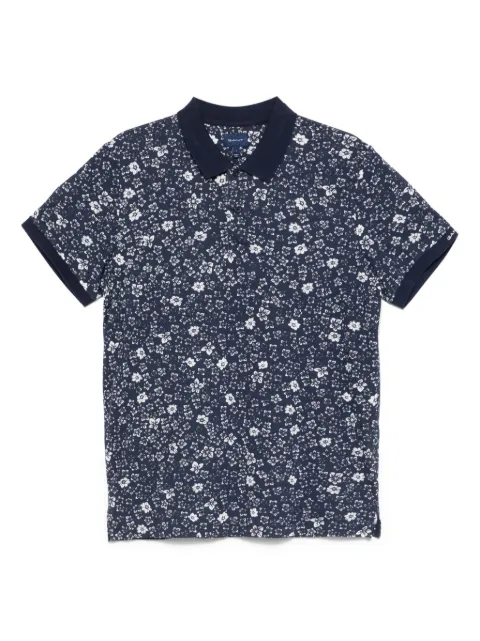 Gant floral-print cotton polo shirt