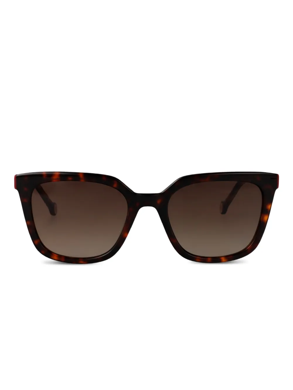 Carolina Herrera Her zonnebril met schilpadschild-design Bruin