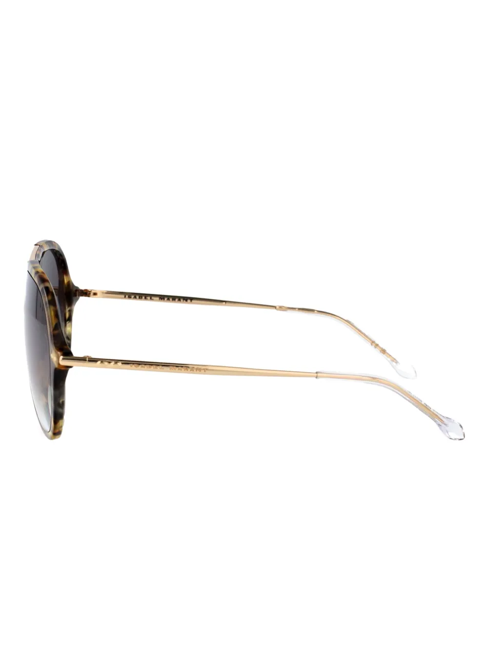 Isabel Marant Eyewear Zonnebril met schilpadschild design Geel